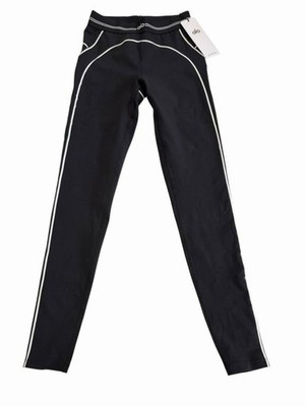 NWT Alo Yoga Airbrush High-Waist Heart Throb Legging Black White Size Small $134